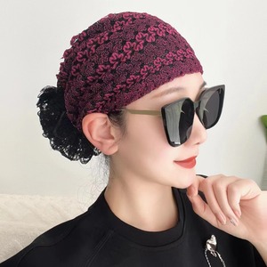 Gorro <span class=keywords><strong>de</strong></span> quimioterapia transpirable <span class=keywords><strong>de</strong></span> <span class=keywords><strong>malla</strong></span> <span class=keywords><strong>de</strong></span> nailon al por mayor para mujer, gorro <span class=keywords><strong>de</strong></span> verano <span class=keywords><strong>de</strong></span> poliéster con tejido jacquard transpirable para ocultar el cabello - Product Image 1
