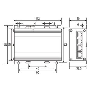 एसपीडी कारखाना टेलीबाहान 48v 34v 57v 4 पोर्ट 10ka Cat6 नेटवर्क वृद्धि सुरक्षात्मक उपकरण ईथरनेट सर्ज गिगाबिट पोए rj45 - Product Image 5