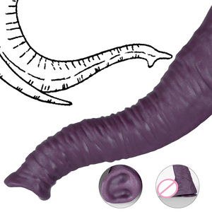 Grande Dildo in Silicone <span class=keywords><strong>a</strong></span> Forma di Tromba di Elefante, Strumento per Masturbazione Femminile Ultra-lungo, Plug Anale Grande <span class=keywords><strong>a</strong></span> Forma di Animale, Giocattolo per Adulti - Product Image 3