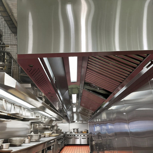 เครื่องดูดควันแบบเกาะสไตล์เชิงพาณิชย์ สแตนเลส สำหรับเตาทำอาหาร ระบบดูดควันไฟฟ้า พร้อมระบบเติมอากาศสะอาด ใช้ในครัว แบบระบายอากาศ สำหรับใช้ในสหรัฐอเมริกา - Product Image 2