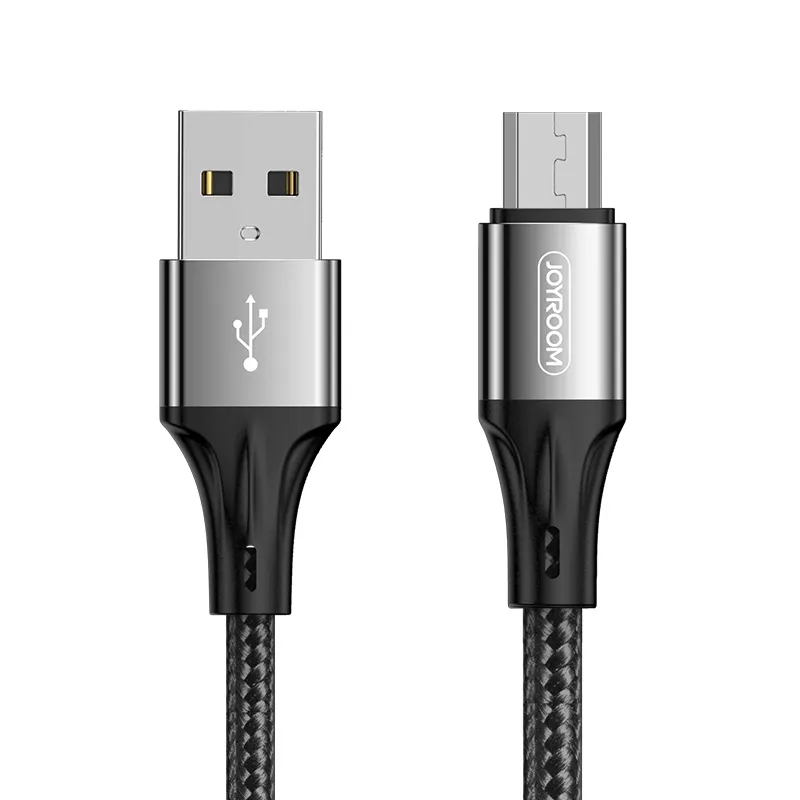 Нейлоновый Плетеный Micro USB шнур для зарядки и синхронизации данных 0,2 М для Samsung для Huawei для Xiaomi JOYROOM