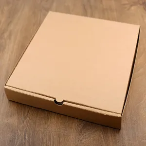 Großhandel benutzer definierte Farbe Logo Druck Einweg Kraft zum Mitnehmen Pappe 7/10/12/33 andere Zoll weiß braun Pizza Box