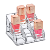 Organisateur de cosmétiques transparent en acrylique lavable grande capacité, support de rangement et présentoir à rouges à lèvres et maquillage
