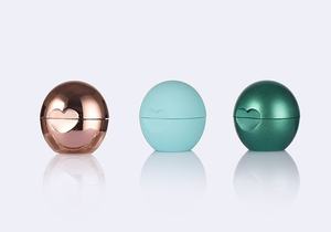 ロゴカスタマイズされたピュアカラーラウンドリップクリームボールパチングボール型リップバームコンテナ - Product Image 3