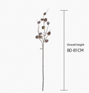 Ramas de Flores de <span class=keywords><strong>Granada</strong></span> Cuadradas Artificiales de 11 Cabezas, Ramas de Frutas Realistas Artificiales para Decoración de Bodas y Fiestas en Casa - Product Image 2