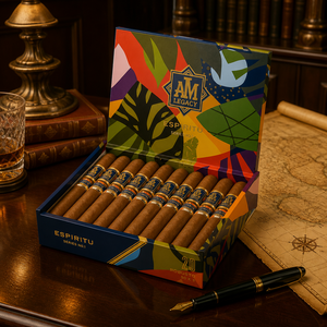 Boîte à cigares de luxe personnalisée avec bande de cigare, dorure à chaud, gaufrage, fermeture magnétique, emballage en carton rigide écologique – Direct Usine - Product Image 1