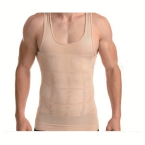 Novedad 2026: <span class=keywords><strong>Chaleco</strong></span> de compresión para hombre, control de abdomen, moldeador corporal, camiseta sin mangas de compresión para entrenamiento - Product Image 4
