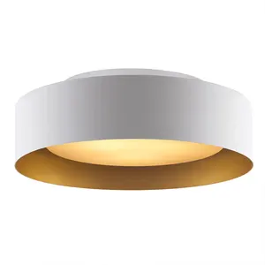 Lampu langit-langit diode bulat Modern 13 inci, lampu langit-langit dapur kamar tidur kaca macaroon tunggal