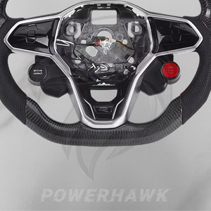 Nuevo Volante Deportivo PowerHawk de Fibra de Carbono y Cuero para Volkswagen Golf 6-8R <span class=keywords><strong>GTI</strong></span> <span class=keywords><strong>Polo</strong></span> Jetta para CC para Scirocco - Product Image 2