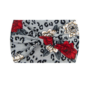 Bandeau de yoga à larges bords de style bohème accessoire de cheveux de fitness anti-transpirant avec imprimé rose nouveau design - Product Image 2
