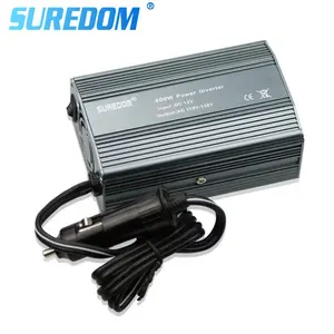 מכירה לוהטת רכב כוח מהפך 400w 12v ac ל dc 110v נייד מתאם עם 2 יציאת usb