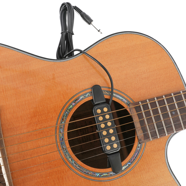 New Arrival Product Electric Guitar Sound Hole Pickup Professional Piezo Contact MicrProfophone Guitar Accessories