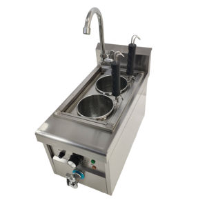 Fabrika Çıkışlı Ticari Mutfak Elektrikli <span class=keywords><strong>2</strong></span> Başlıklı Masaüstü Otomatik Erişte Makinesi İtalyan Erişte Pişirme Oteller Restoranlar - Product Image 4