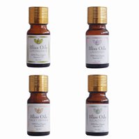 Coffret cadeau d'huiles essentielles 4x10ml, format voyage, kit d'aromathérapie, boîte portable pour diffuseur, massage, OEM ODM