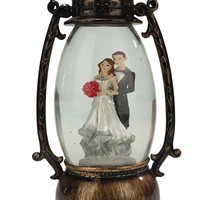 Lanterne artistique en résine personnalisée peinte à la main, globe à neige, lumière LED, boule de verre, ange, décoration de la maison, cadeaux de mariage pour la neige