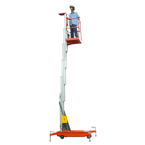 Plataforma Elevadora Eléctrica GTWY de Aluminio con un Solo Mástil, Plataforma de Trabajo Aérea, Elevador de Personal - Product Image 4