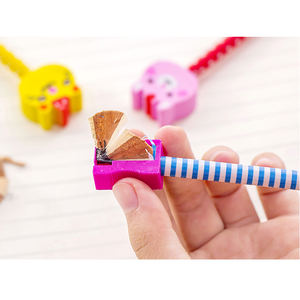 3 adet/paket karikatür hayvan kafası okul öğrencileri için toksik olmayan ahşap kalemler çizim için ödül HB yazma - Product Image 5