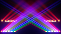 Prix d'usine 10x40W LED Moving Head Strip Light RGBW 4-en-1 avec contrôle individuel des pixels, éclairage de scène professionnel pour DJ, discothèque, bar