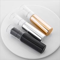 Flacon à pression noir, or ou argent, 5/10/15/20ml, bouteille de parfum, diffuseur d'huiles essentielles et de revêtement UV, avec boule en acier