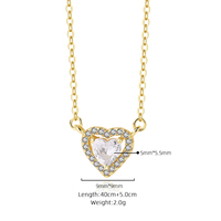 Collier pendentif Mlluki Dainty personnalisé en argent sterling 925 plaqué or avec micro-pavé de zirconiums cubiques, double cœur creux, pour femme, idéal comme cadeau