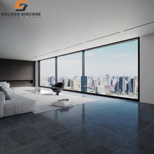 Puerta Corredera Panorámica de Vidrio y Aluminio Ultra Delgada GS con Umbral Sin Costuras - Product Image 3