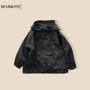 <span class=keywords><strong>Blouson</strong></span> Bomber Unisexe pour Enfants, Nouveau Modèle Printemps 2026, Coupe-Vent Fonctionnel à Capuche, Style Streetwear, Tenue Printanière Cool pour Petit Garçon - Product Image 6