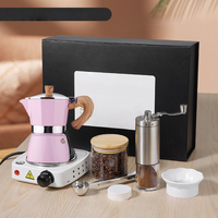 Kit de mouture portable en métal fait main de luxe à sept pièces, le plus vendu, pour la vente en gros de cafetières à infusion manuelle