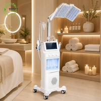 Appareil de soin de la peau 12 en 1 avec caméra HD 200X, analyseur intelligent et hydrodermabrasion visuelle
