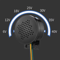 Rappels d'inversion de véhicule M0-B1 110dB Décibel Sirène de secours Beeper 12V 24V- Car Truck Vehicle Horn Voice Speaker Prompter Sound