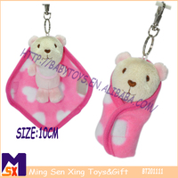 Vente en gros personnalisé mini ours en peluche mignon porte-clés porte-clés jouet en peluche