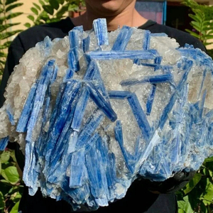 Cristal de Cianita Azul Natural en Bruto con Grupo de Minerales de Cuarzo para Sanación con Cristales, Reiki y Meditación - Product Image 2