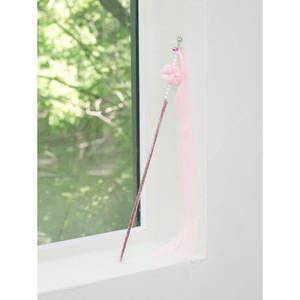 Princess Cat Pink Caña de pescar Juguete para mascotas para diversión felina - Product Image 1