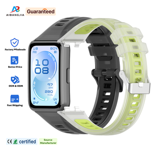 Bracelet de montre pour <span class=keywords><strong>Huawei</strong></span> <span class=keywords><strong>Band</strong></span> 11 Pro, bracelet de remplacement en silicone, bracelet souple réglable en TPU transparent - Product Image 1