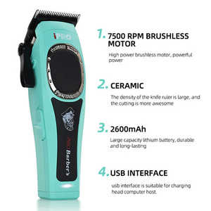 <span class=keywords><strong>Tiffany</strong></span> colore 7500RPM barbiere professionale per Clipper elettrico Hair Trimmer interfaccia USB francese personalizzabile per uso domestico - Product Image 3