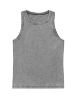 T-shirt Streetwear Homme 230 g/m² en Coton Lourd 100% Uni, Effet Vieilli et Délavé à l'Acide, Coupe Droite, Respirant, avec Graphisme Personnalisé