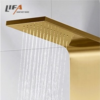 Colonne de douche à effet pluie, sécurité corporelle, acier inoxydable, panneau de douche, De Ducha