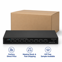 Commutateur réseau 10G SFP+ 8 ports géré, interface web, VLAN, QoS, prend en charge les modules optiques 1G, 2.5G, 10G