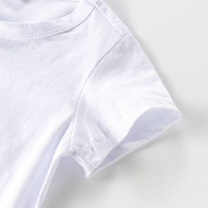 T-shirts pour enfants multicolores, t-shirts unis à col rond, t-shirts unisexes pour filles et garçons - Product Image 5