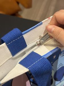 W-257 phim hoạt hình sinh viên Tote Túi Một Vai Túi xách khâu Túi xách công suất lớn túi đi học mua sắm Tote - Product Image 5