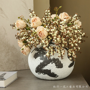 Arte Floral Yihua, Flores Artificiales de Seda, Granada Seca, Decoración del Hogar, Estilo Moderno y Simple, Origen China - Product Image 3