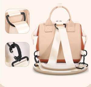 กระเป๋าใส่ผ้าอ้อมผ้าไนลอนขนาดเล็ก2025ใหม่สไตล์เกาหลีพร้อมกระเป๋ากันความร้อนสำหรับเดินทางคุณแม่กระเป๋าเป้สะพายหลังขนาดเล็ก SG0564 - Product Image 4