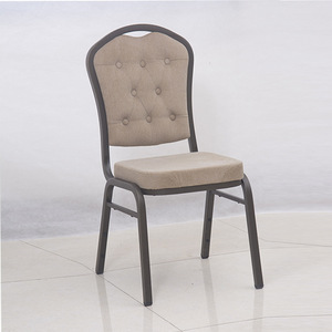 Huiqianhuan Furniture Aluminum Chair With Geometric Fabric Upholstery For <b>Restaurant</b> And Banquet Use - Product Image 3