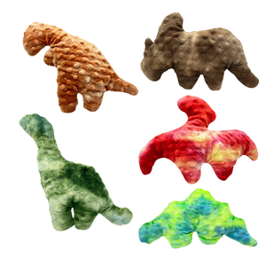 Grenz überschreiten des umwelt freundliches Hot Dog-Spielzeug für Haustiere Quietschen Dinosaurier Plüsch Chicken Nugget Dragon Tränen resistentes Hundes pielzeug - Product Image 1