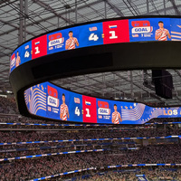 LED Ekranlı Billboard P10mm Spor Reklamcılığı Futbol Sahası Stadyum Çevre Reklamı için