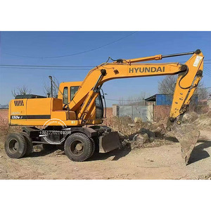 Excavatrice sur pneus Hyundai 150W-7, excavatrice d'occasion pas chère, excavatrice d'occasion en bon état 150W-9T - Product Image 1