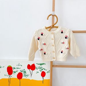 2021 enfants chandails tricotés enfants vêtements cardigan bébé <span class=keywords><strong>fille</strong></span> <span class=keywords><strong>pull</strong></span> en gros - Product Image 2