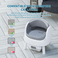 Bac à litière automatique pour chat AS11, adapté aux chats adultes jusqu'à 10 kg, petit, moyen, grand, vente en gros, nettoyage automatique