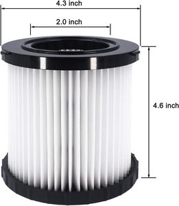 Filtro de cartucho de repuesto lavable y reutilizable DCV5801H HEPA para <span class=keywords><strong>aspiradora</strong></span> <span class=keywords><strong>DeWalt</strong></span> Shop Vac DCV580 y DCV581H <span class=keywords><strong>DeWalt</strong></span> - Product Image 4