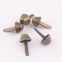 Clous décoratifs en laiton antique de 10 mm pour pieds de sacs en cuir, canapés et meubles