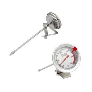 Stainless Steel Dial Pocket Thermometer For Tea Milk Coffee Water Temperature With Clip Thermometer